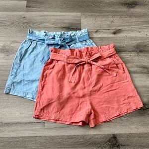 Lyocell tie waist short bundle